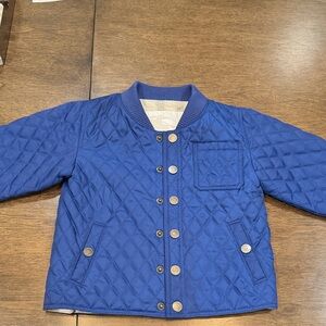 Burberry Royal Blue Quilted Kids Puffer Jacket